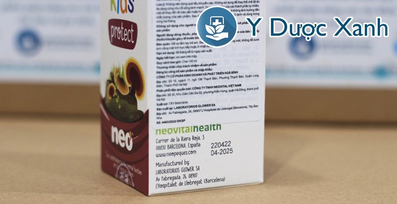 reishi kids protect, 150 ml, siro hỗ trợ tăng đề kháng cho bé, trẻ em từ 6 tháng tuổi của tây ban nha