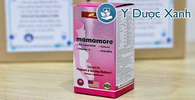 mamamore, 30 viên, viên uống vitamin tổng hợp, hỗ trợ phát triển thai nhi cho bà bầu của mỹ