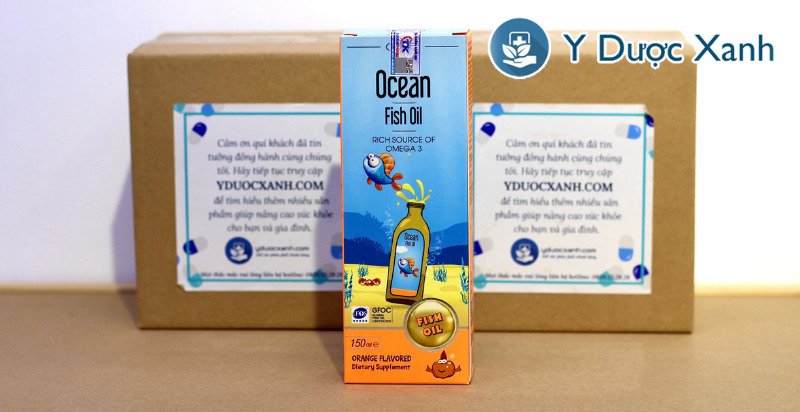 ocean fish oil, 150ml, siro dầu cá hỗ trợ tăng khả năng chống oxy hóa, tốt cho não bộ và mắt cho trẻ sơ sinh của thổ nhĩ kì