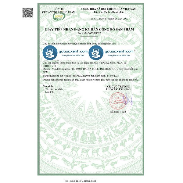 healthyplex zinc pro, 100ml, siro bổ sung kẽm, hỗ trợ tăng đề kháng cho bé, trẻ em của ý