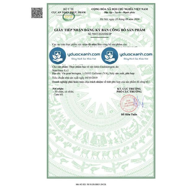 endokirogen, 30 gói, viên uống hỗ trợ sinh sản, điều hòa nội tiết tố của ý