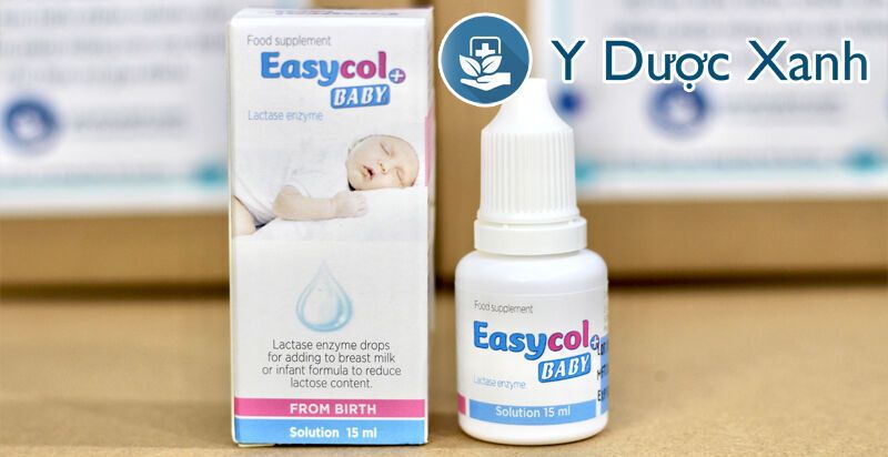 easycol baby, 15ml, dung dịch nhỏ giọt bổ sung enzym lactase cho bé, trẻ nhỏ của tây ban nha