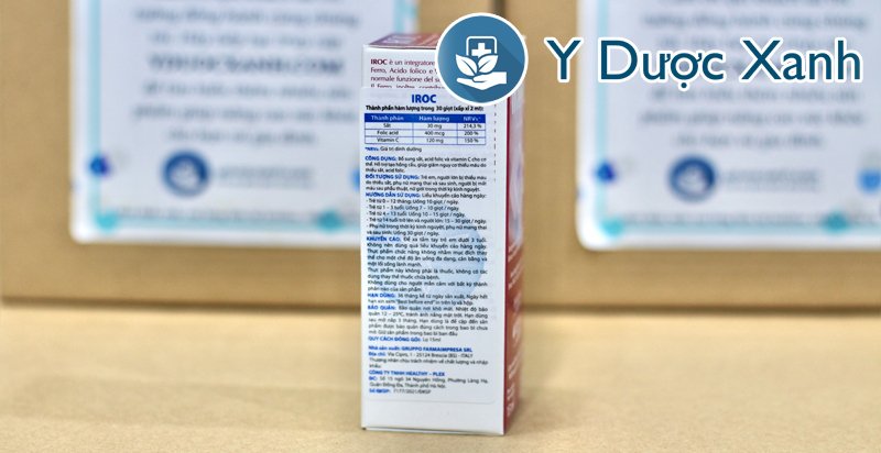 iroc, 15ml, sắt nhỏ giọt bổ máu cho trẻ em, trẻ sơ sinh của ý