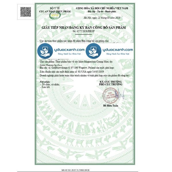 magnesium cramp max, 45 viên, viên uống phòng chống co cơ, chuột rút cho người lớn của ba lan