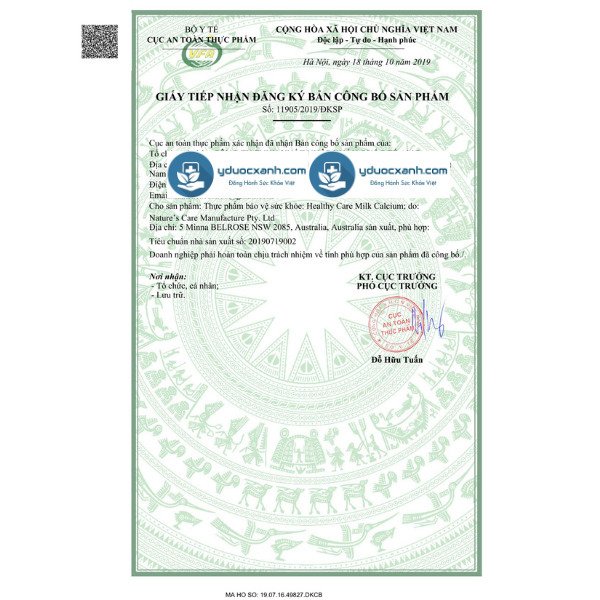 healthy care kids milk calcium, viên uống canxi sữa cho bé bổ sung canxi, vitamin d3 của úc