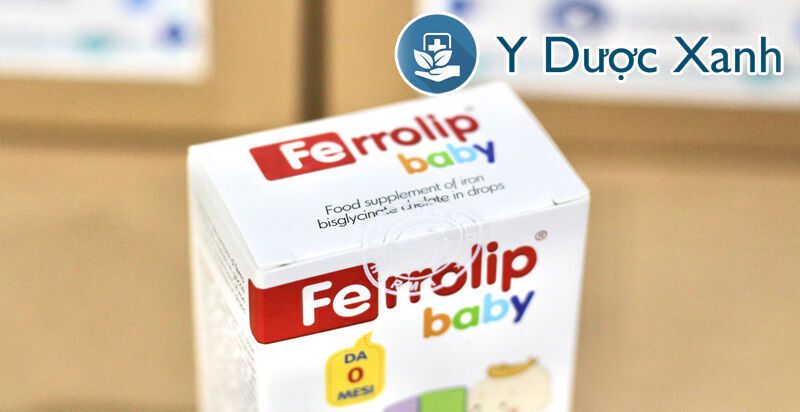 ferrolip baby, 30 ml, dung dịch nhỏ giọt bổ sung sắt hữu cơ, bổ máu cho bé, trẻ em từ 2 tuổi của ý