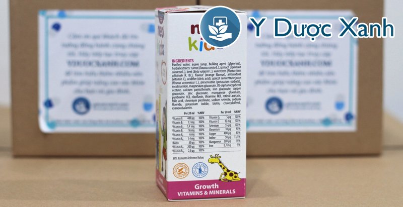 neo kids growth, 150ml, siro bổ sung vitamin và khoáng chất tổng hợp cho bé từ 6 tháng của tây ban nha