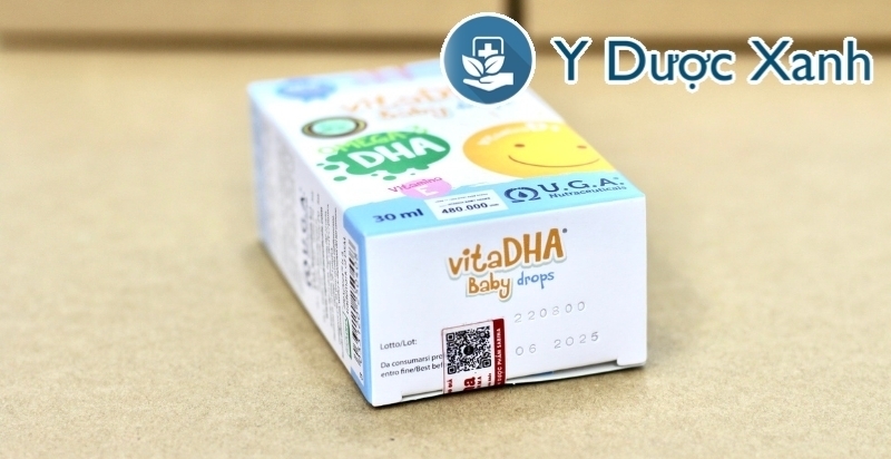vitadha baby drops, 30ml, nhỏ giọt bổ sung dha cho bé, trẻ em từ sơ sinh của ý