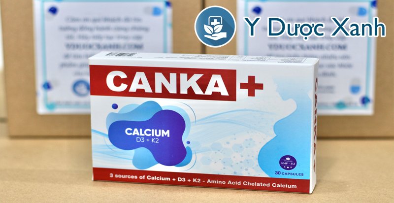 canka + 30 viên, viên uống bổ sung canxi và vitamin cho bà bầu của ba lan