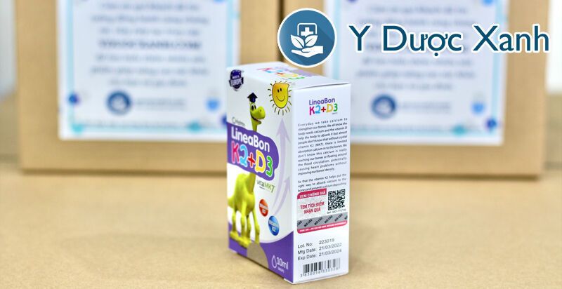 lineabon k2+d3, 10ml, nhỏ giọt tăng hấp thu canxi cho trẻ em, trẻ sơ sinh của châu âu