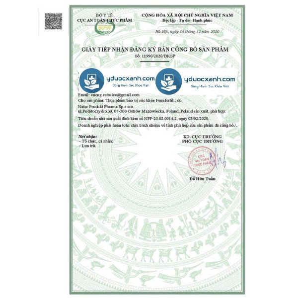 femifortil, 60 viên, viên uống bổ trứng, hỗ trợ và tăng cường khả năng thụ thai ở nữ giới của ba lan