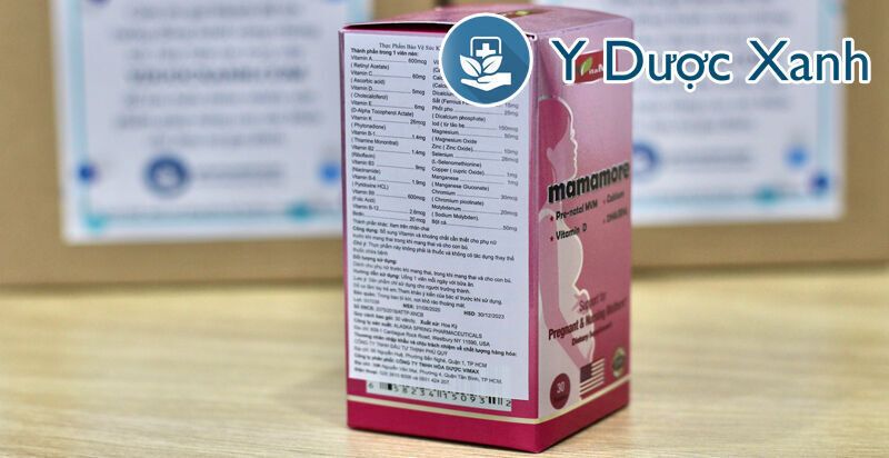 mamamore, 30 viên, viên uống vitamin tổng hợp, hỗ trợ phát triển thai nhi cho bà bầu của mỹ