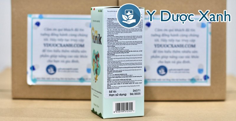 calunik, 125ml, siro hỗ trợ phát triển xương và răng cho trẻ em từ 1 tuổi của châu âu