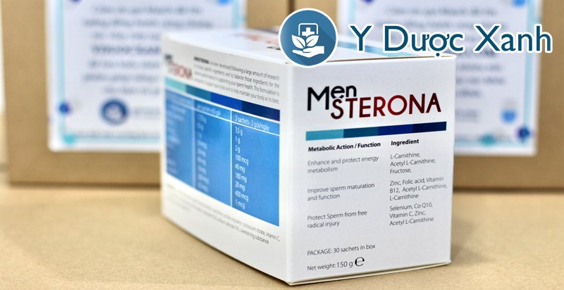 mensterona, 30 gói, thuốc uống bổ tinh trùng, tăng khả năng thụ thai cho nam giới của ba lan