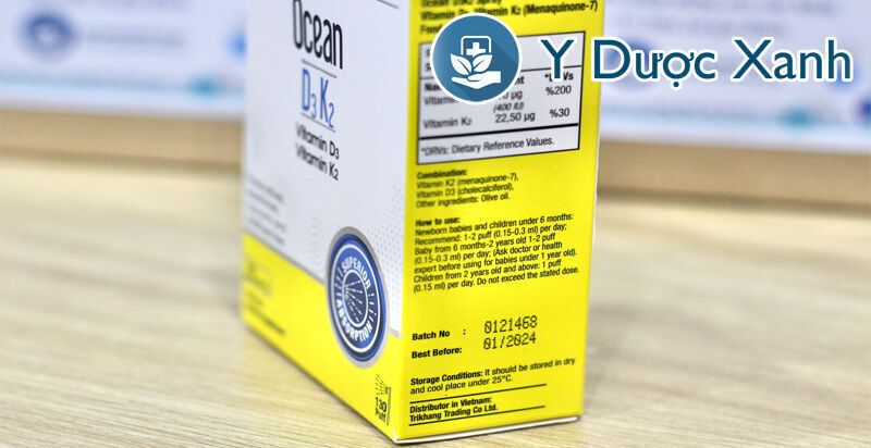 ocean d3 k2, 20ml, hỗ trợ phát triển xương, chiều cao cho bé, trẻ sơ sinh của thổ nhĩ kỳ