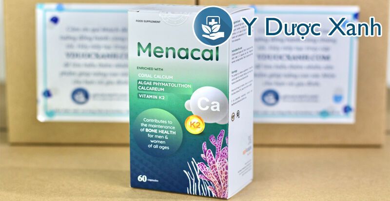 menacal, 60 viên, viên uống hỗ trợ xương khớp, chắc xương cho trẻ em trên 6 tuổi, người lớn của tây ban nha