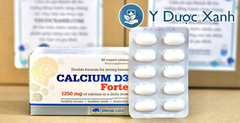 calcium d3 forte, 60 viên, viên uống bổ sung canxi cho bà bầu của ba lan