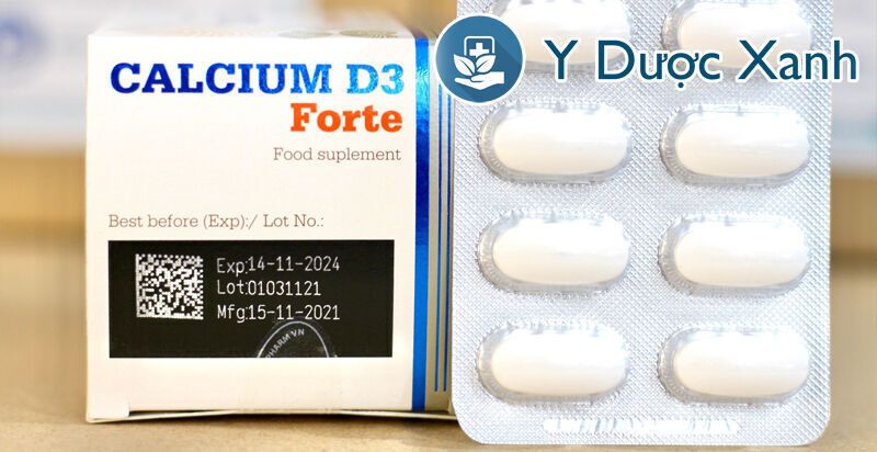 calcium d3 forte, 60 viên, viên uống bổ sung canxi cho bà bầu của ba lan