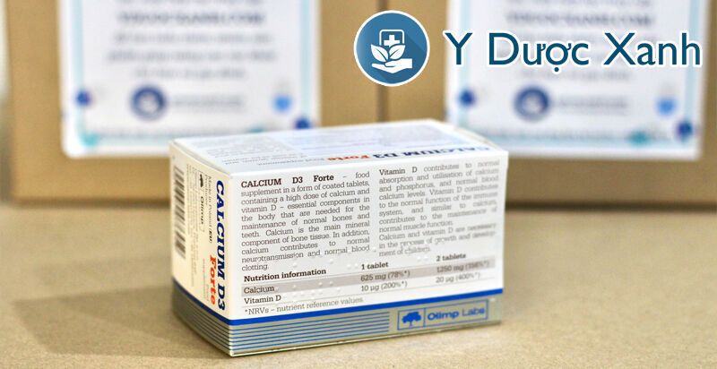 calcium d3 forte, 60 viên, viên uống bổ sung canxi cho bà bầu của ba lan