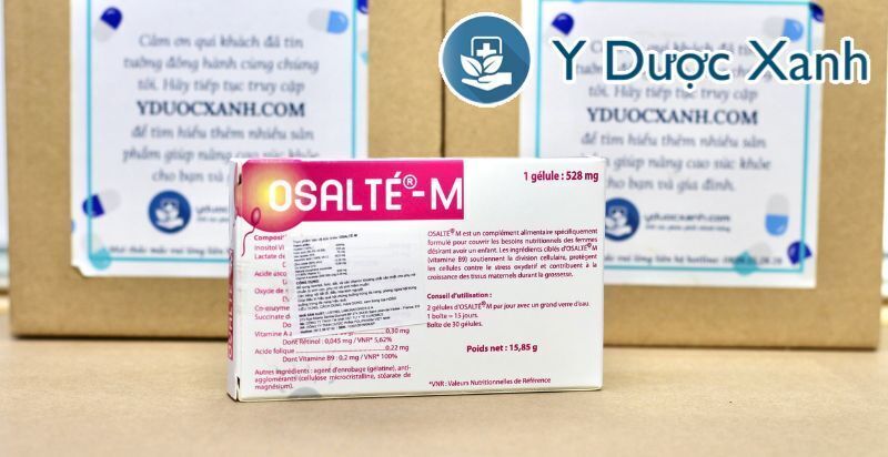 osalte-m, 30 viên, viên uống hỗ trợ điều trị vô sinh, hiếm muộn ở nữ giới của pháp