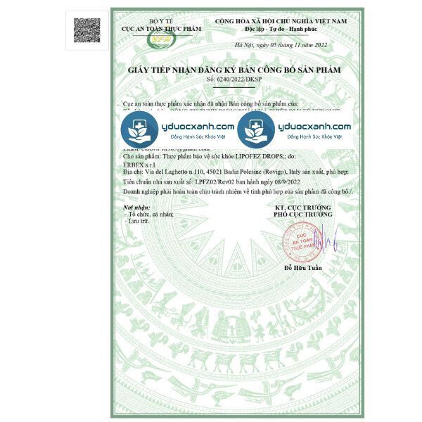 lipofez drops, 30 ml, nhỏ giọt bổ sung sắt, bổ máu cho bé, trẻ sơ sinh của ý