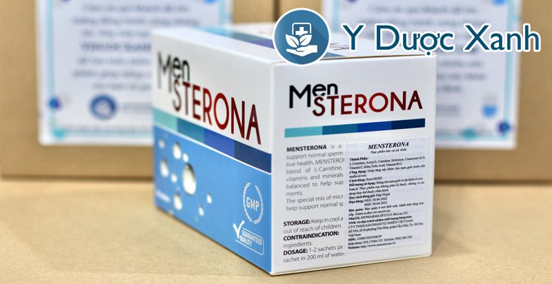 mensterona, 30 gói, thuốc uống bổ tinh trùng, tăng khả năng thụ thai cho nam giới của ba lan