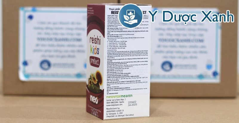 reishi kids protect, 150 ml, siro hỗ trợ tăng đề kháng cho bé, trẻ em từ 6 tháng tuổi của tây ban nha