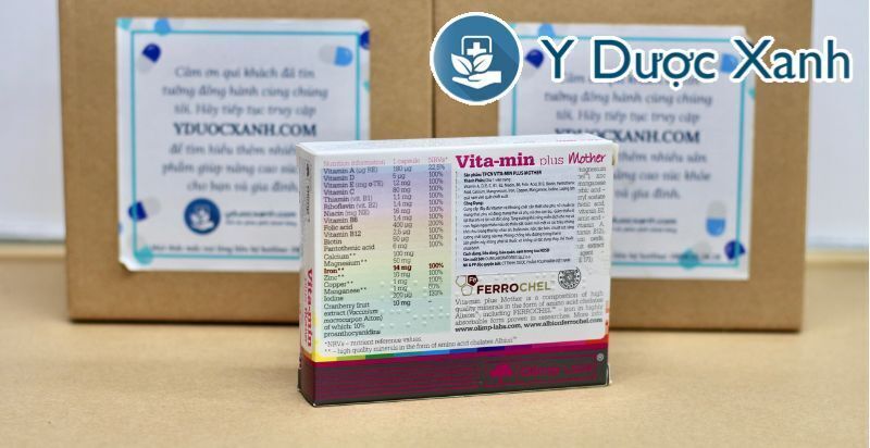 vita-min plus mother, bổ sung vitamin, khoáng chất cho bà bầu