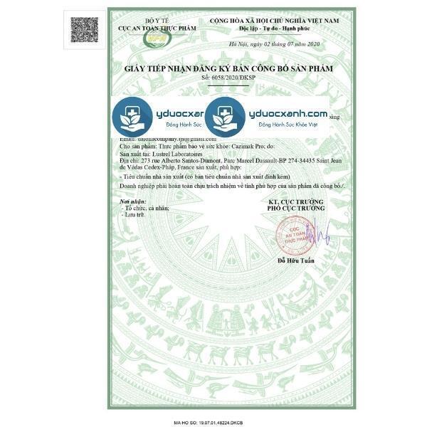 cazimak pro, 30 viên, viên uống bổ sung canxi cho bà bầu, sau sinh của pháp