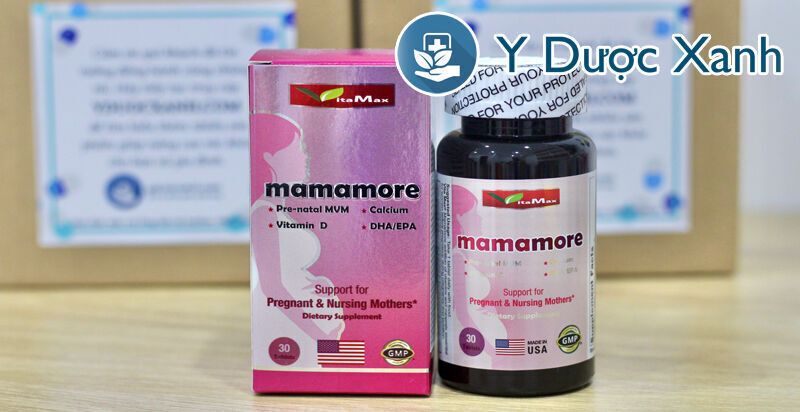mamamore, 30 viên, viên uống vitamin tổng hợp, hỗ trợ phát triển thai nhi cho bà bầu của mỹ