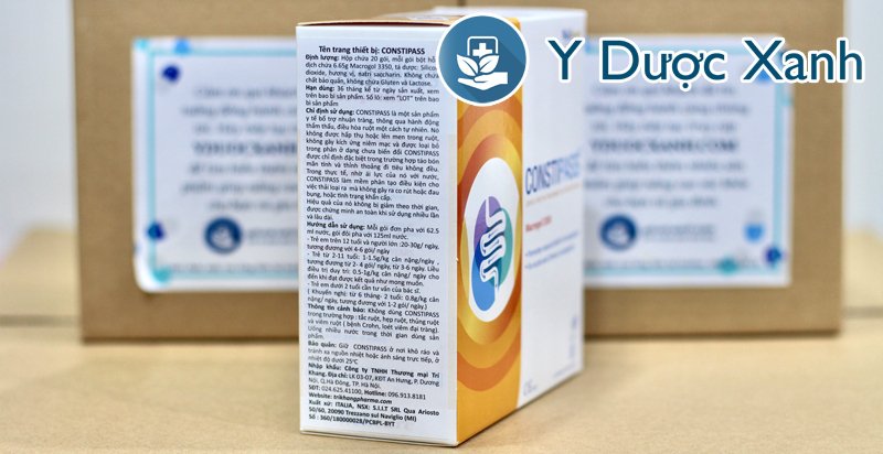 constipass macrogol 3350, 20 gói, bột trị táo bón cho trẻ nhỏ, người lớn của ý