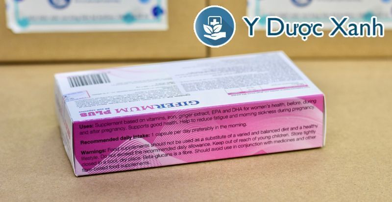 gifermum plus, 30 viên, viên uống bổ sung vitamin tổng hợp cho bà bầu, phụ nữ chuẩn bị mang thai của tây ban nha