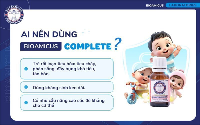 mua [chính hãng] bioamicus complete, 10ml, men vi sinh 10 chủng bioamicus cho bé - y dược xanh