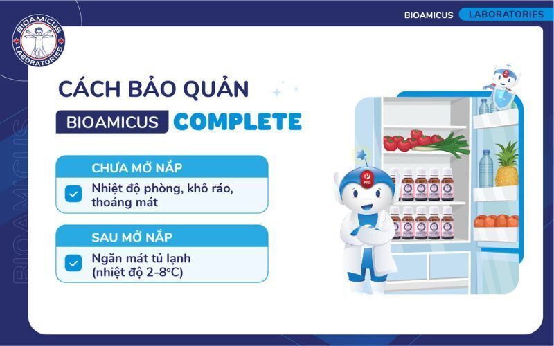 mua [chính hãng] bioamicus complete, 10ml, men vi sinh 10 chủng bioamicus cho bé - y dược xanh