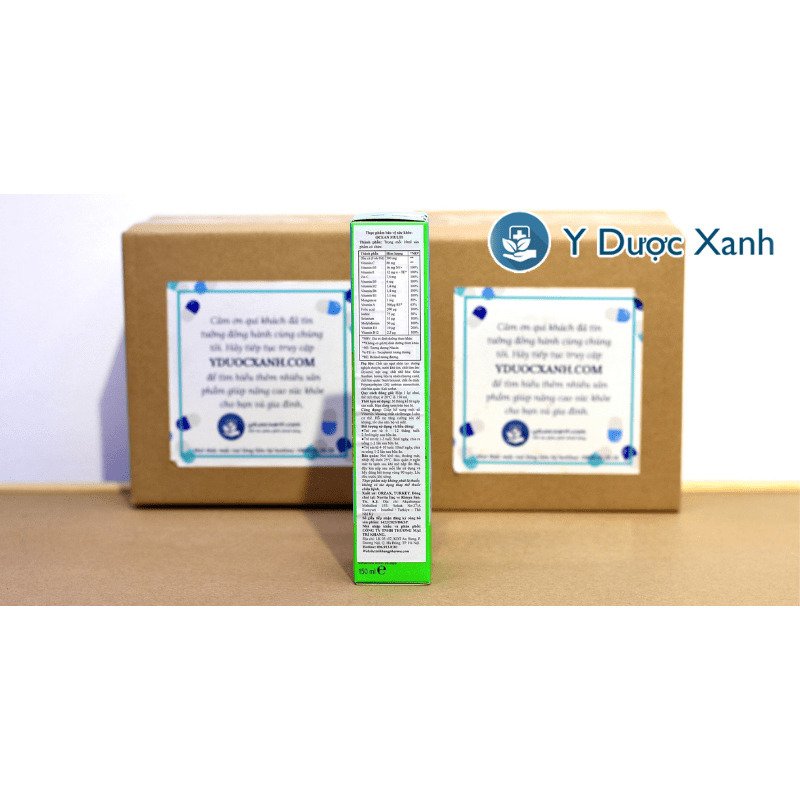 OCEAN FISH OIL, 150ml, Siro dầu cá hỗ trợ tăng khả năng chống oxy hóa, tốt cho não bộ và mắt cho trẻ sơ sinh của Thổ Nhĩ Kì