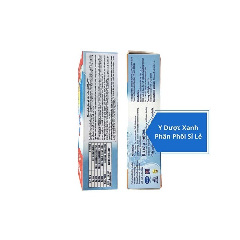 OMEGA VIT PLUS, 100ml, Siro bổ sung Omega 3 và khoáng chất cho bé, trẻ em từ 6 tháng tuổi của Châu Âu