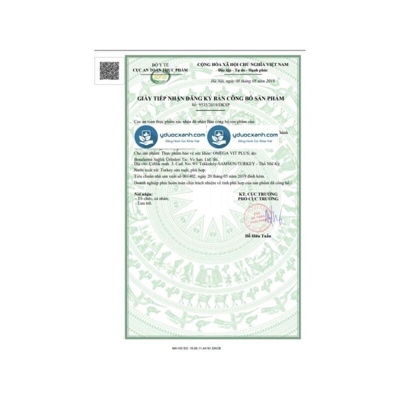 OMEGA VIT PLUS, 100ml, Siro bổ sung Omega 3 và khoáng chất cho bé, trẻ em từ 6 tháng tuổi của Châu Âu