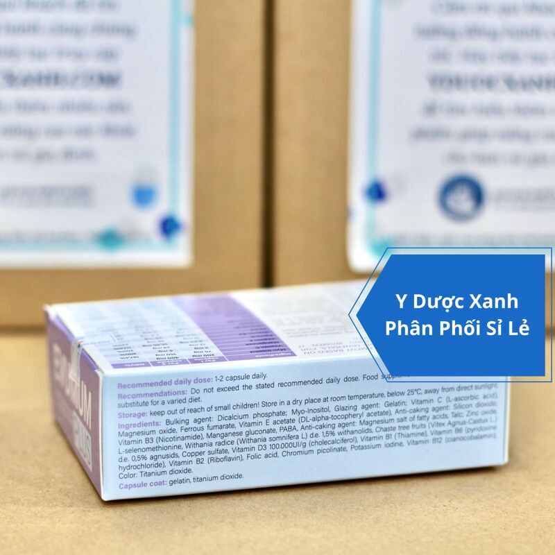 EVUMUM PLUS, 30 viên, Viên uống vitamin tổng hợp cho phụ nữ mang thai của Ý