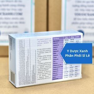 EVUMUM PLUS, 30 viên, Viên uống vitamin tổng hợp cho phụ nữ mang thai của Ý