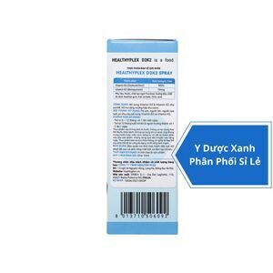 HEALTHYPLEX D3K2 SPRAY, 10ml, Dạng xịt Vitamin D3 và K2 cho trẻ sơ sinh, trẻ nhỏ của Ý