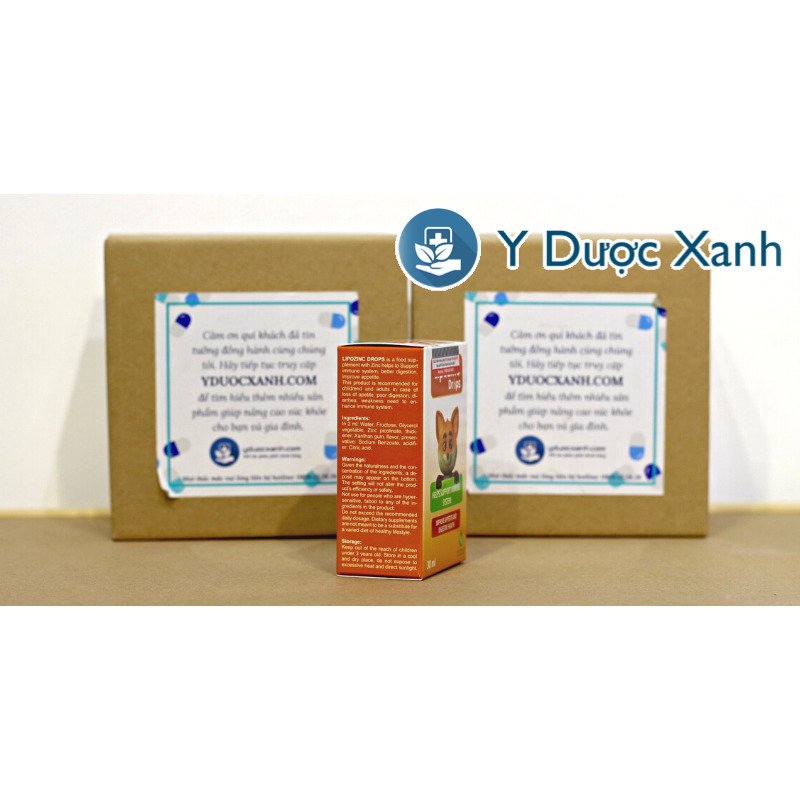 LIPOZINC DROPS, 30 ml, Nhỏ giọt bổ sung kẽm cho bé, trẻ sơ sinh của Ý