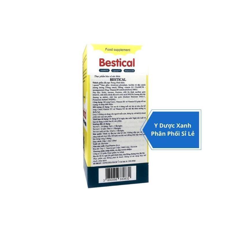 BESTICAL, 120ml, Siro hỗ trợ phát triển chiều cao cho trẻ nhỏ trên 4 tháng tuổi của Slovenia