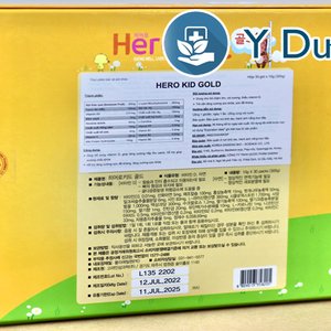 Siro HERO KID GOLD, 30 gói, Siro hỗ trợ biếng ăn, tăng sức đề kháng cho trẻ nhỏ từ 1 tuổi của Hàn Quốc