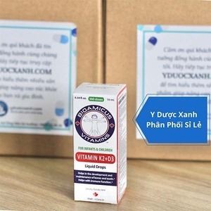 BIOAMICUS VITAMIN K2 D3, 10ml, Hỗ trợ tăng chiều cao, hấp thu canxi cho bé, trẻ nhỏ của Canada