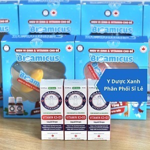 BIOAMICUS VITAMIN K2 D3, 10ml, Hỗ trợ tăng chiều cao, hấp thu canxi cho bé, trẻ nhỏ của Canada
