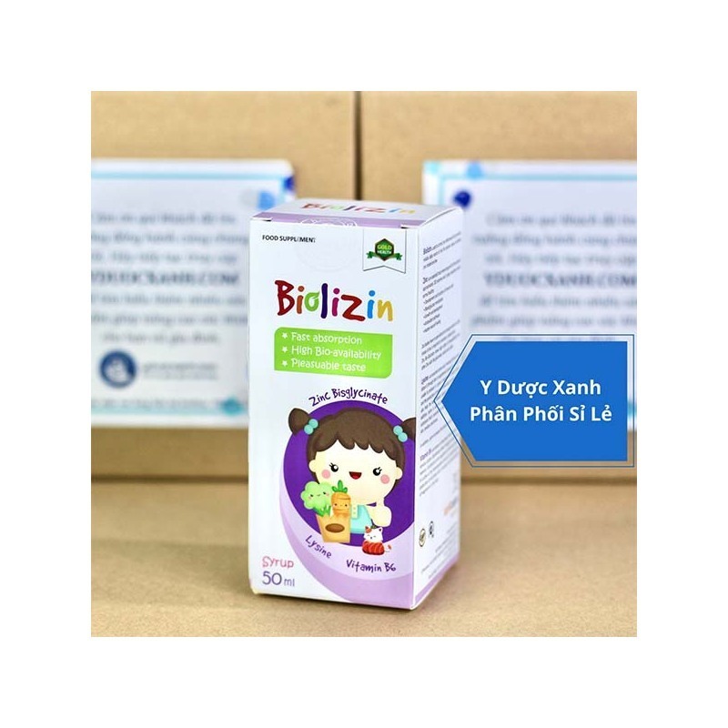 BIOLIZIN, 50ml, Siro hỗ trợ cải thiện biếng ăn cho bé, trẻ nhỏ từ 3 tháng tuổi của Tây Ban Nha