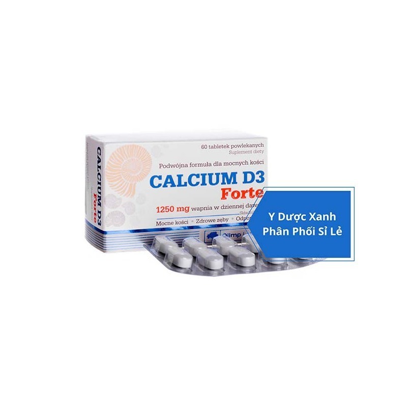 CALCIUM D3 FORTE, 60 viên, Viên uống bổ sung canxi cho bà bầu của Ba Lan