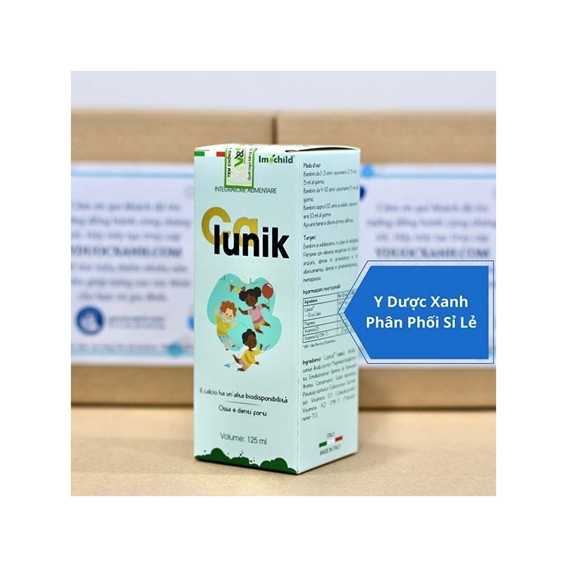 CALUNIK, 125ml, Siro hỗ trợ phát triển xương và răng cho trẻ em từ 1 tuổi của Châu Âu