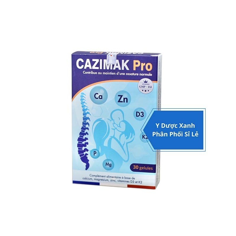 CAZIMAK PRO, 30 viên, Viên uống bổ sung canxi cho bà bầu, sau sinh của Pháp