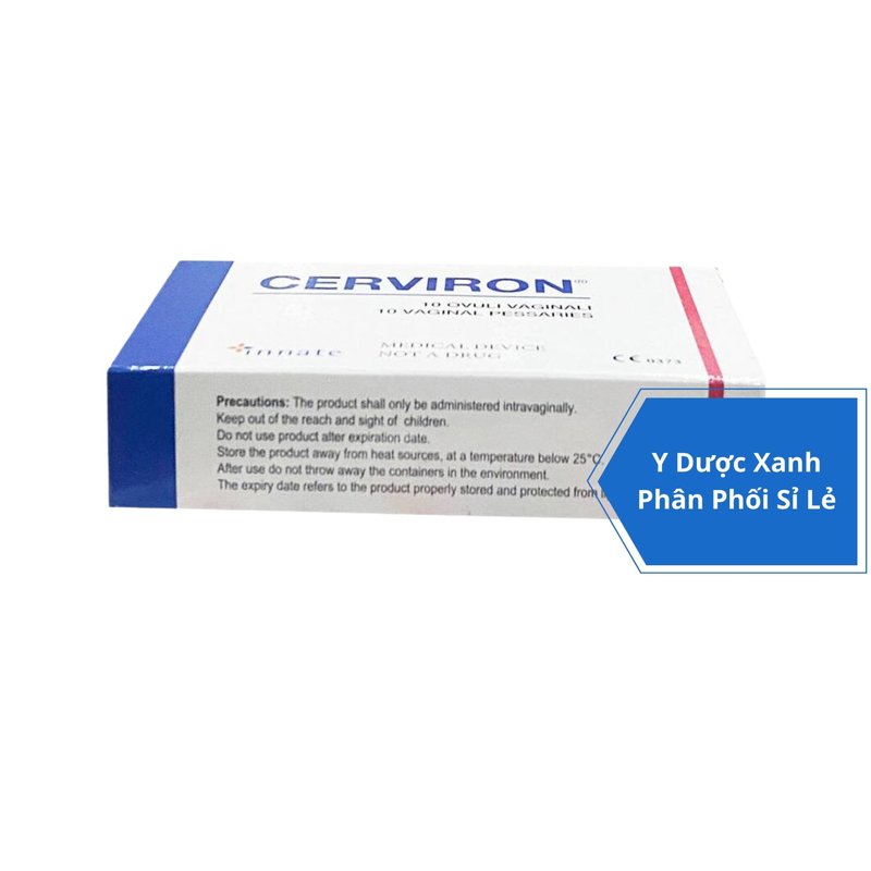 CERVIRON, Viên đặt âm đạo trị hỗ trợ điều trị các bệnh lý âm đạo như viêm âm đạo, cổ tử cung, viêm lộ tuyến, ngứa âm hộ